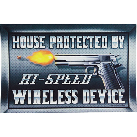Door Mat Rubber 26in x 17in-Hi-Speed Wireless