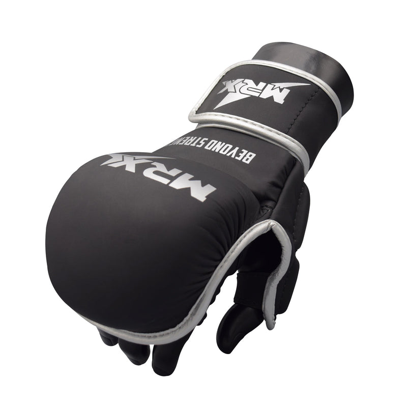 Load image into Gallery viewer, MRX Boxing Sparring Shooter Gloves 7 oz 2524-SLV-S-M
