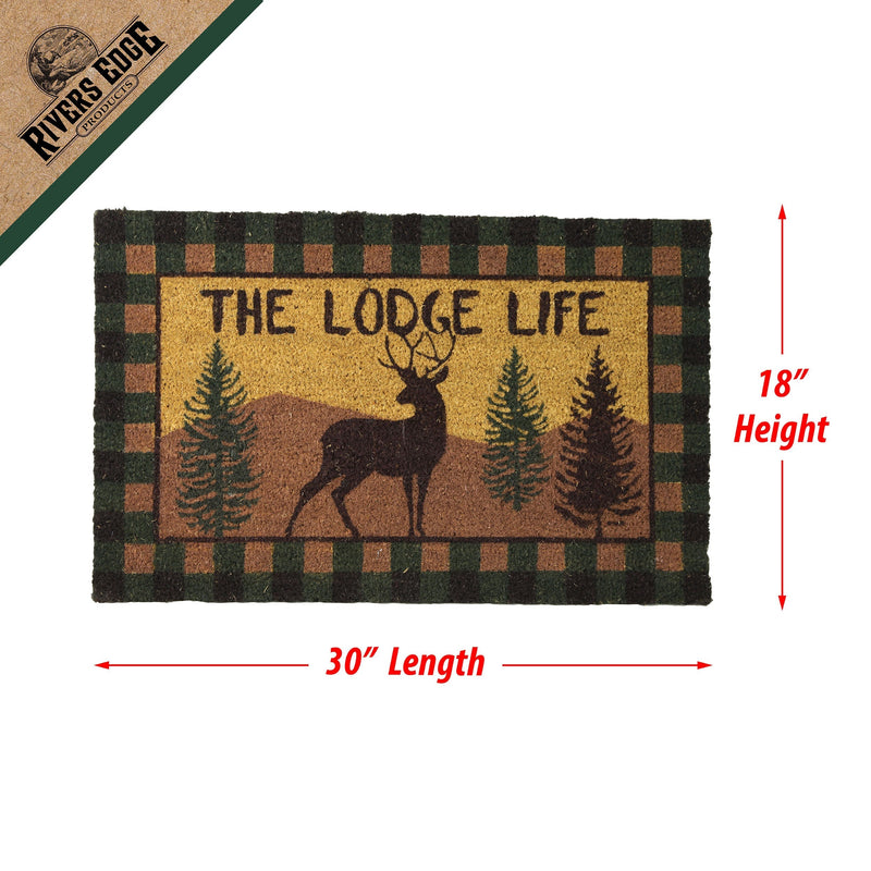 Load image into Gallery viewer, Coir Mat 30in x 18in-Lodge Life Deer
