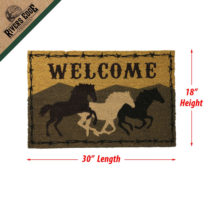 Load image into Gallery viewer, Coir Mat 30in x 18in-Welcome Horse

