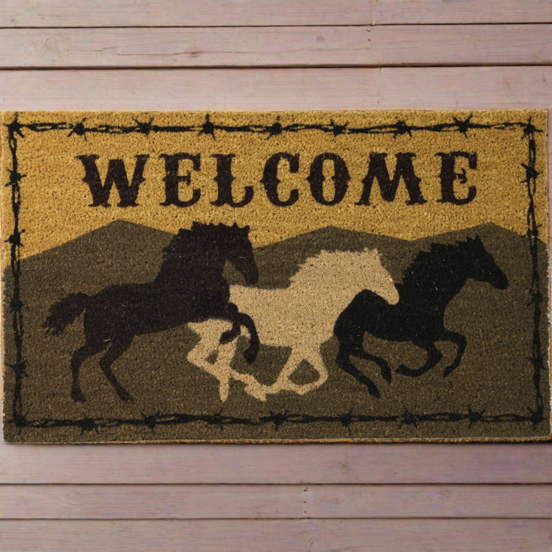 Load image into Gallery viewer, Coir Mat 30in x 18in-Welcome Horse

