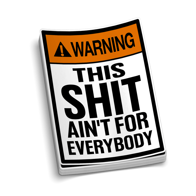 Load image into Gallery viewer, Ain't For Everybody  -  Hard Hat Decal
