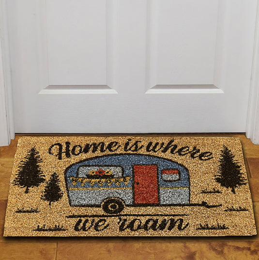 Coir Mat 30in x 18in-Home Is Where We Roam