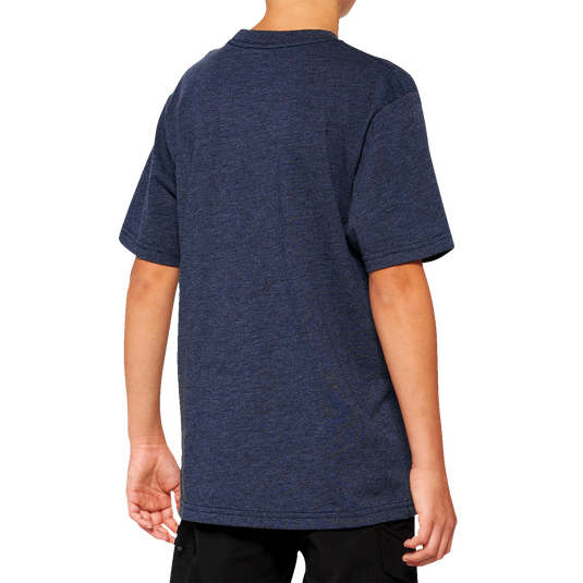 100% Youth Icon T-Shirt - Navy - Medium 20001-00013