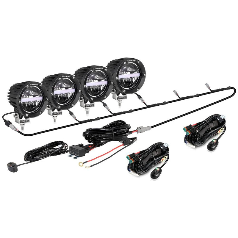 Load image into Gallery viewer, C4 Series | 4 Inch 110W 11000LM LED Pods Offroad LED Driving Lights with Amber DRL
