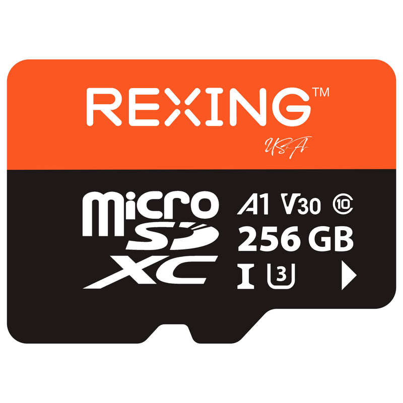 Load image into Gallery viewer, REXING microSDXC UHS-3 4K Full HD Video High Speed Transfer Monitoring SD Card with Adapter for Dash Cams, Surveillance System, Security Camera, &amp; Body Cam

