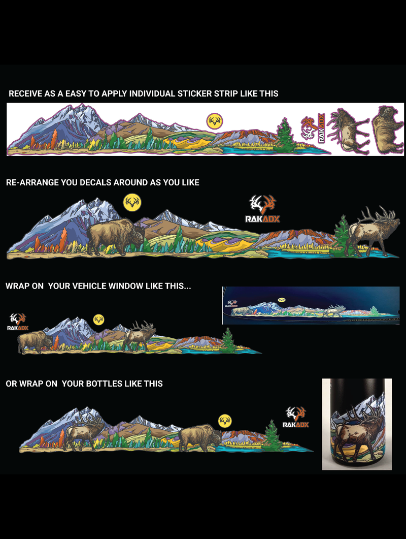 Load image into Gallery viewer, Rak Scape Sticker - Rocky Mtns
