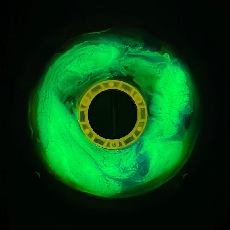 Load image into Gallery viewer, Custom Glow Resin Mini - Wooden Rim and Spinner!
