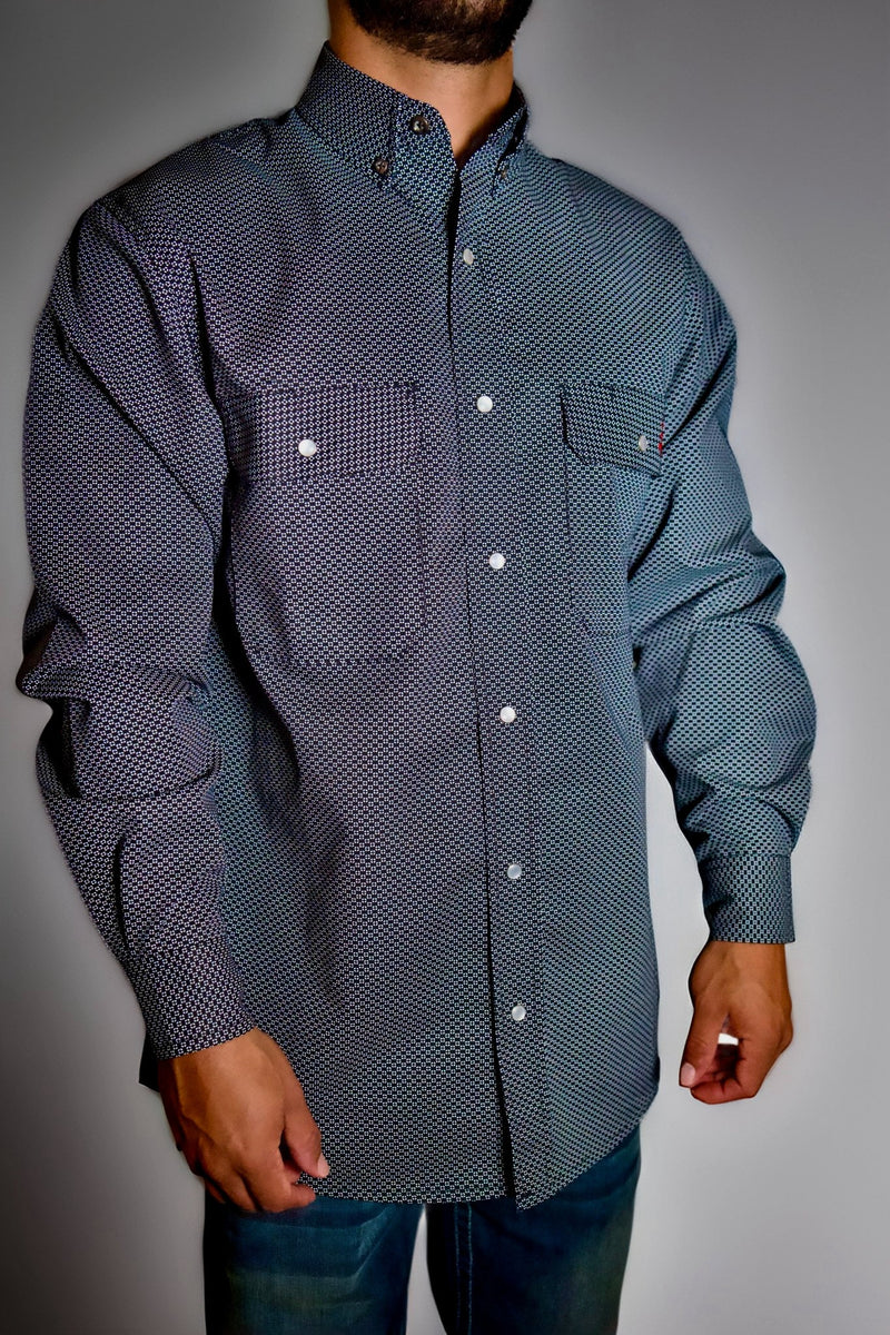 Load image into Gallery viewer, FR Pearl Snap Work Shirt - Shadow Black
