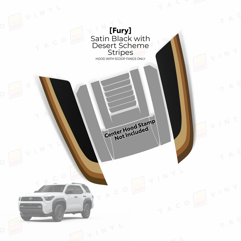 Load image into Gallery viewer, 2025+ 4Runner Fury Hood Stamp (Fangs Only)
