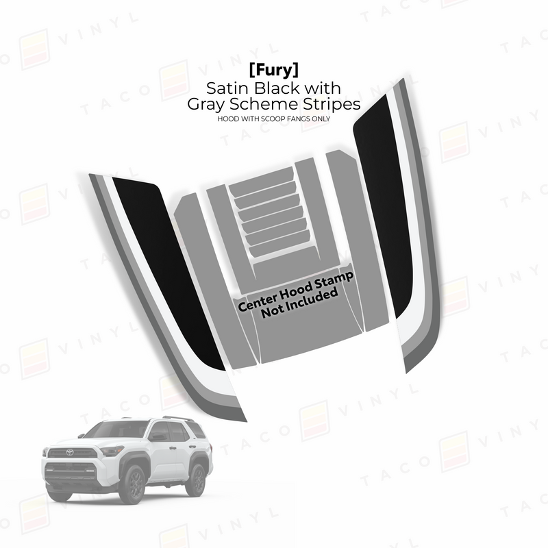 Load image into Gallery viewer, 2025+ 4Runner Fury Hood Stamp (Fangs Only)

