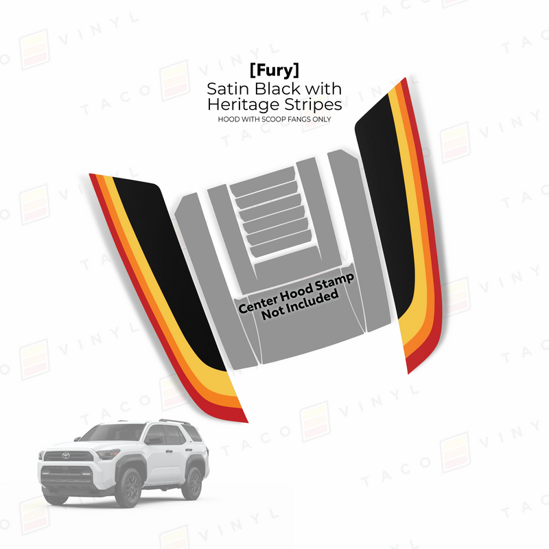 Load image into Gallery viewer, 2025+ 4Runner Fury Hood Stamp (Fangs Only)
