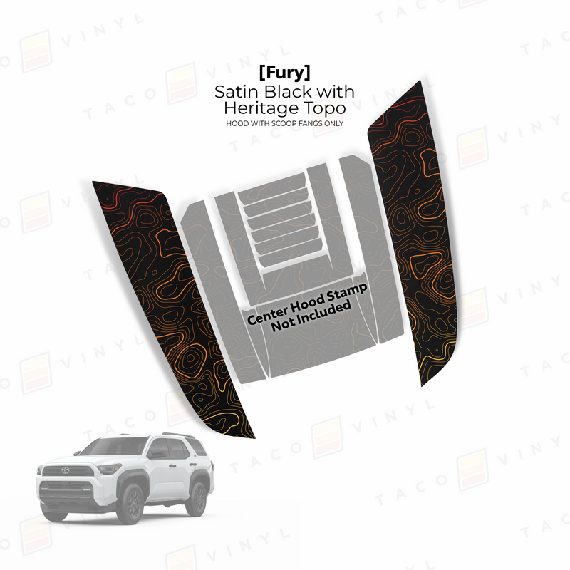 Load image into Gallery viewer, 2025+ 4Runner Fury Hood Stamp (Fangs Only)
