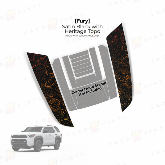 2025+ 4Runner Fury Hood Stamp (Fangs Only)