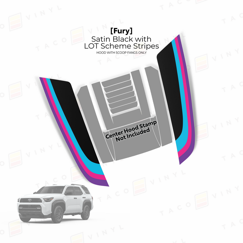 Load image into Gallery viewer, 2025+ 4Runner Fury Hood Stamp (Fangs Only)
