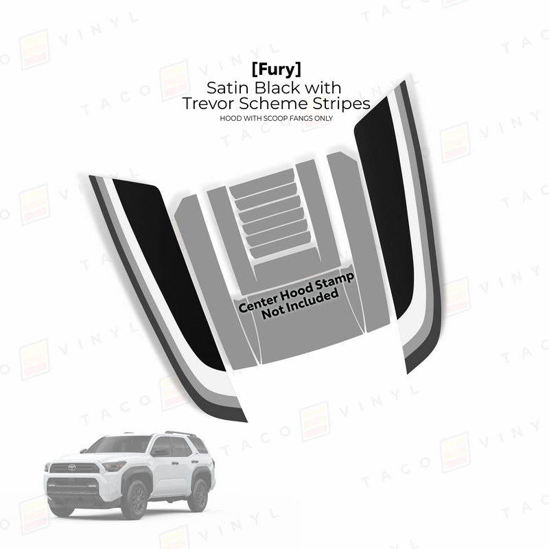 Load image into Gallery viewer, 2025+ 4Runner Fury Hood Stamp (Fangs Only)
