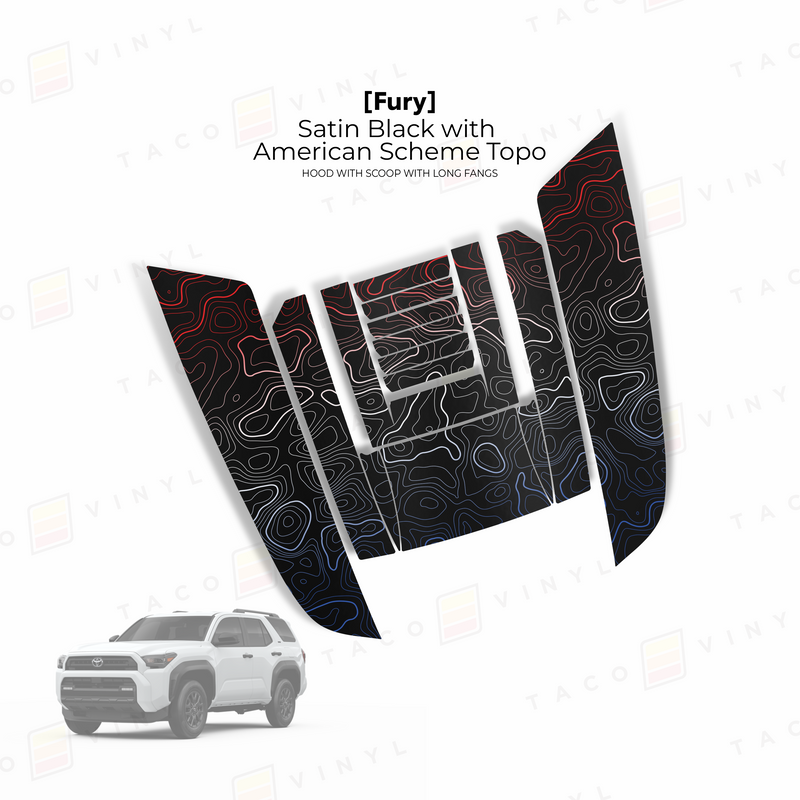 Load image into Gallery viewer, 2025+ 4Runner Fury Hood Scoop Stamp (W/ Long Fangs)

