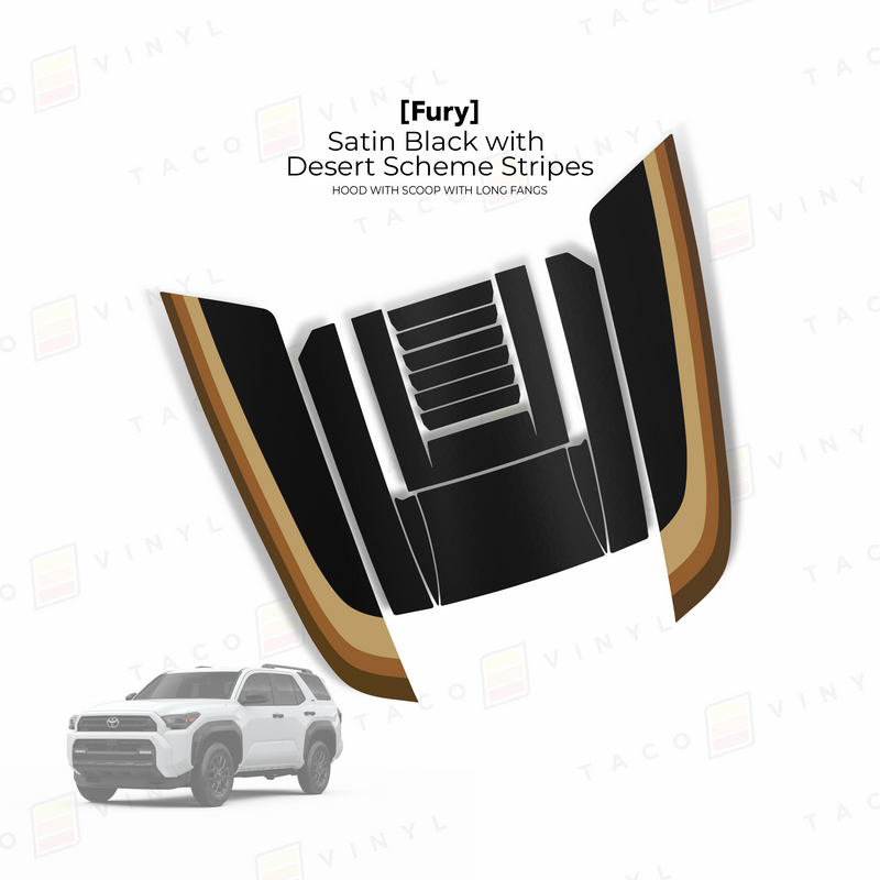 Load image into Gallery viewer, 2025+ 4Runner Fury Hood Scoop Stamp (W/ Long Fangs)
