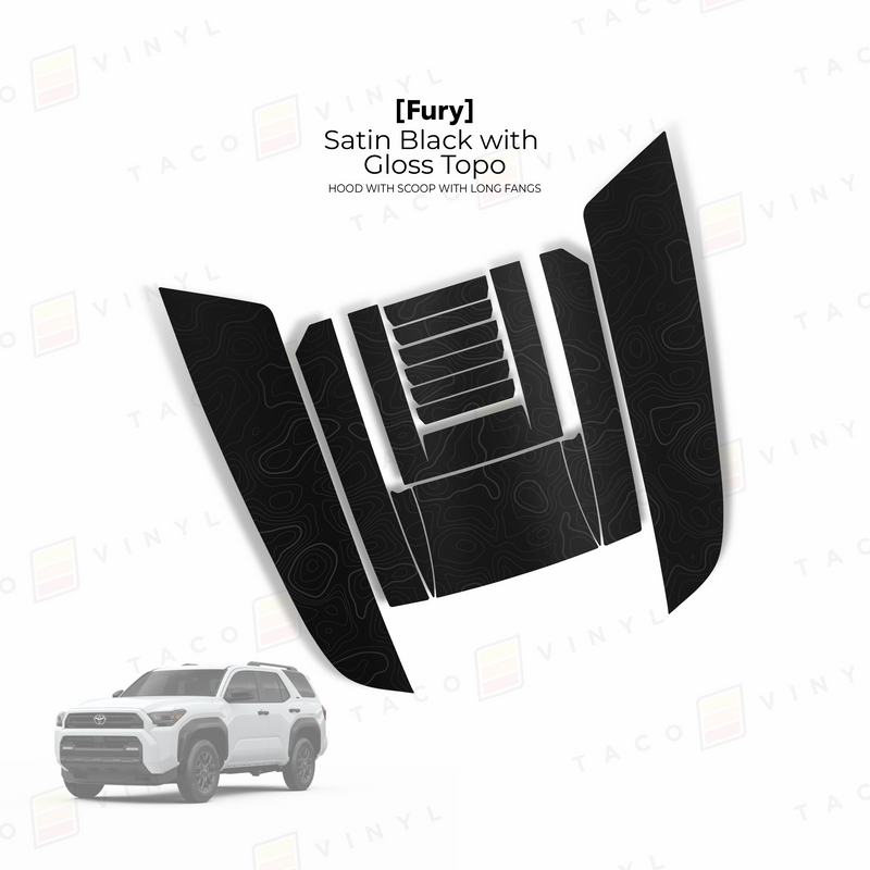 Load image into Gallery viewer, 2025+ 4Runner Fury Hood Scoop Stamp (W/ Long Fangs)
