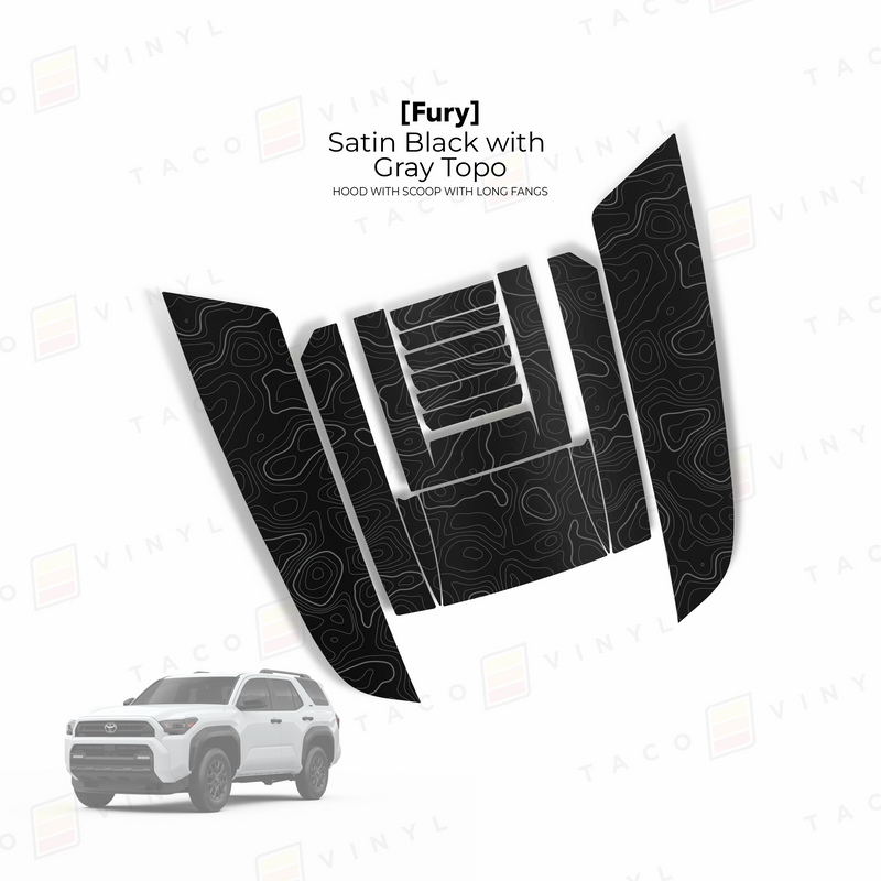 Load image into Gallery viewer, 2025+ 4Runner Fury Hood Scoop Stamp (W/ Long Fangs)
