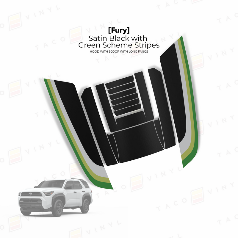 Load image into Gallery viewer, 2025+ 4Runner Fury Hood Scoop Stamp (W/ Long Fangs)
