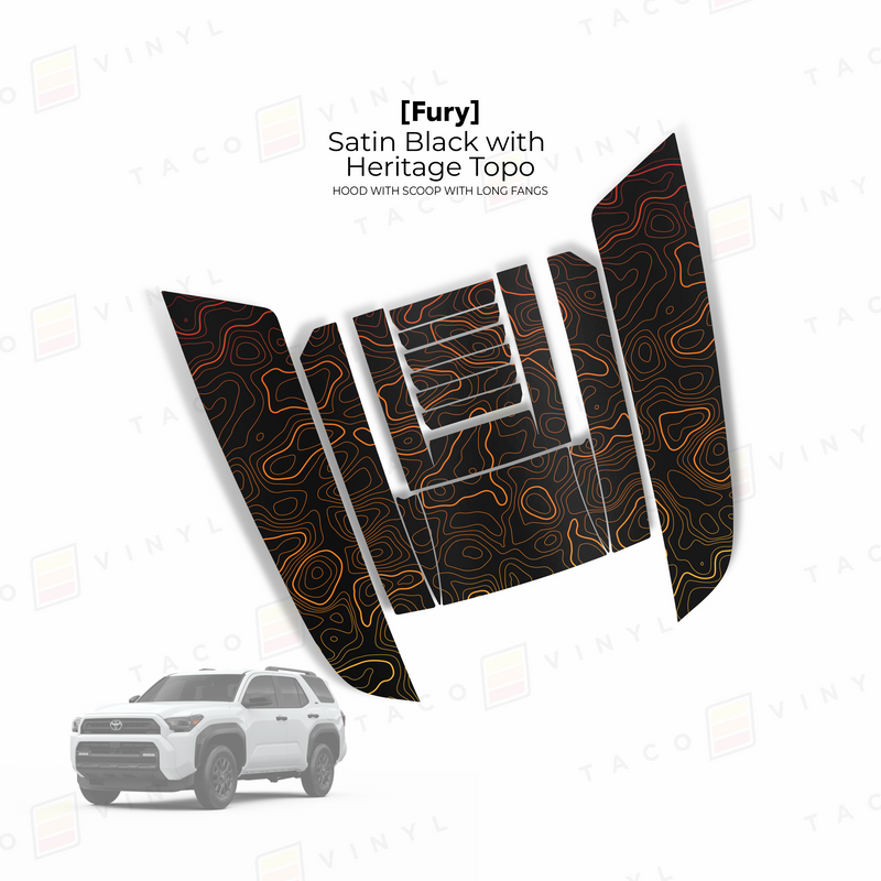 Load image into Gallery viewer, 2025+ 4Runner Fury Hood Scoop Stamp (W/ Long Fangs)
