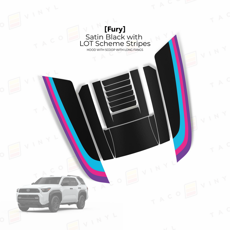 Load image into Gallery viewer, 2025+ 4Runner Fury Hood Scoop Stamp (W/ Long Fangs)
