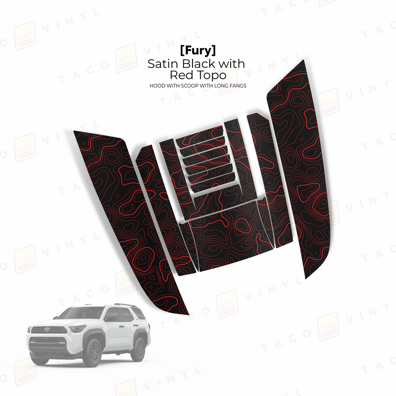 Load image into Gallery viewer, 2025+ 4Runner Fury Hood Scoop Stamp (W/ Long Fangs)
