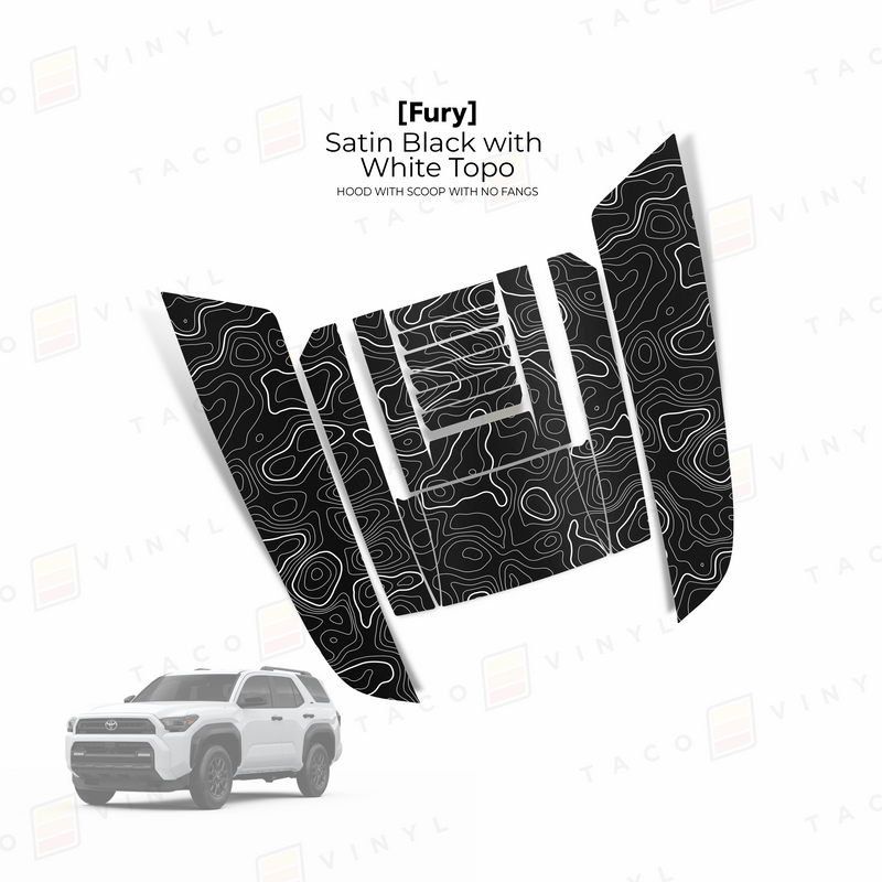 Load image into Gallery viewer, 2025+ 4Runner Fury Hood Scoop Stamp (W/ Long Fangs)
