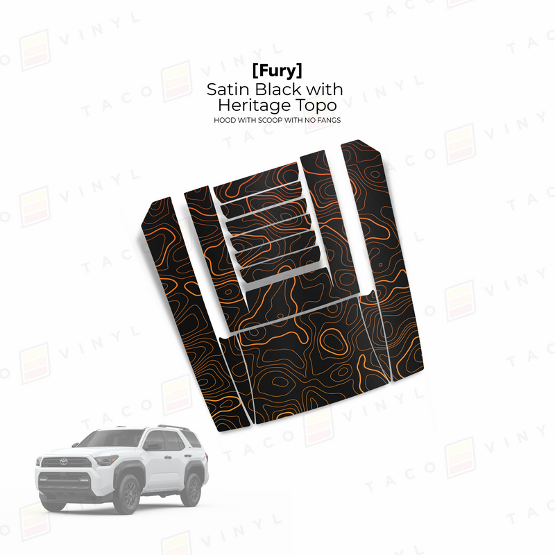 Load image into Gallery viewer, 2025+ 4Runner Fury Hood Scoop Stamp (W/ No Fangs)
