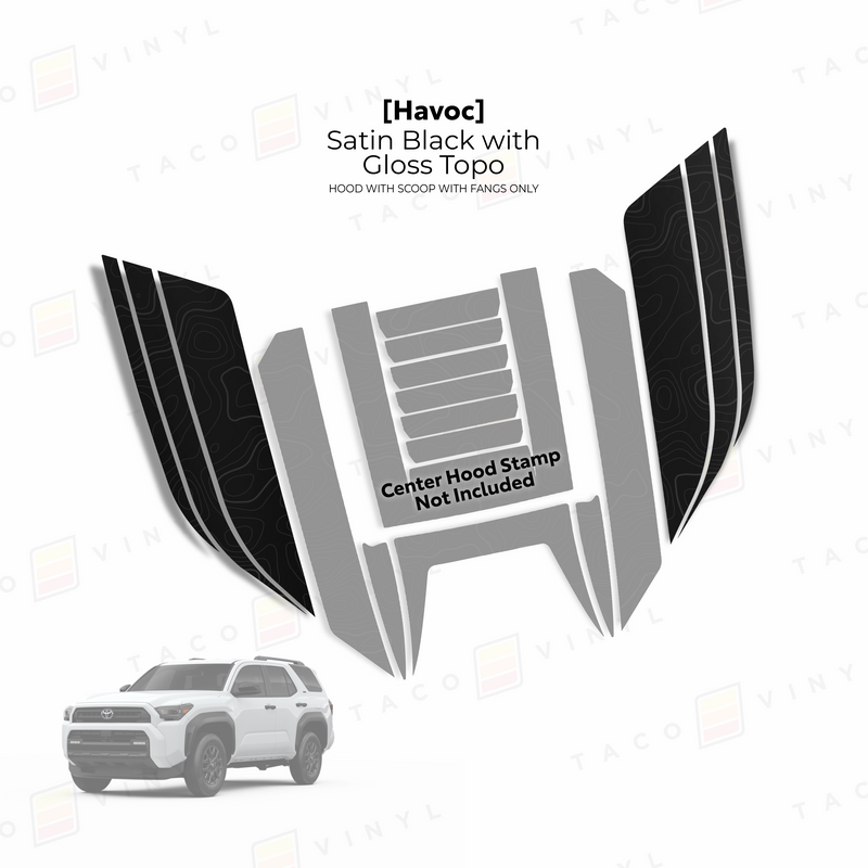 Load image into Gallery viewer, 2025+ 4Runner Havoc Hood Scoop Stamp (W/ Fangs only)
