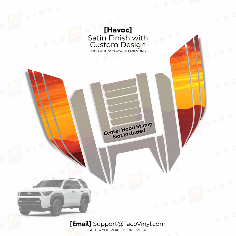 Load image into Gallery viewer, 2025+ 4Runner Havoc Hood Scoop Stamp (W/ Fangs only)
