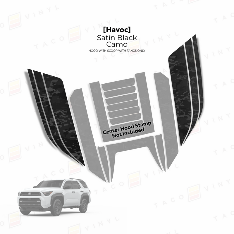 Load image into Gallery viewer, 2025+ 4Runner Havoc Hood Scoop Stamp (W/ Fangs only)
