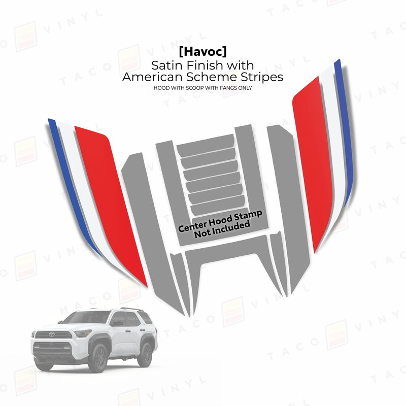 Load image into Gallery viewer, 2025+ 4Runner Havoc Hood Scoop Stamp (W/ Fangs only)
