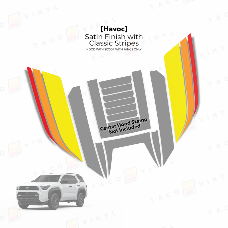 Load image into Gallery viewer, 2025+ 4Runner Havoc Hood Scoop Stamp (W/ Fangs only)
