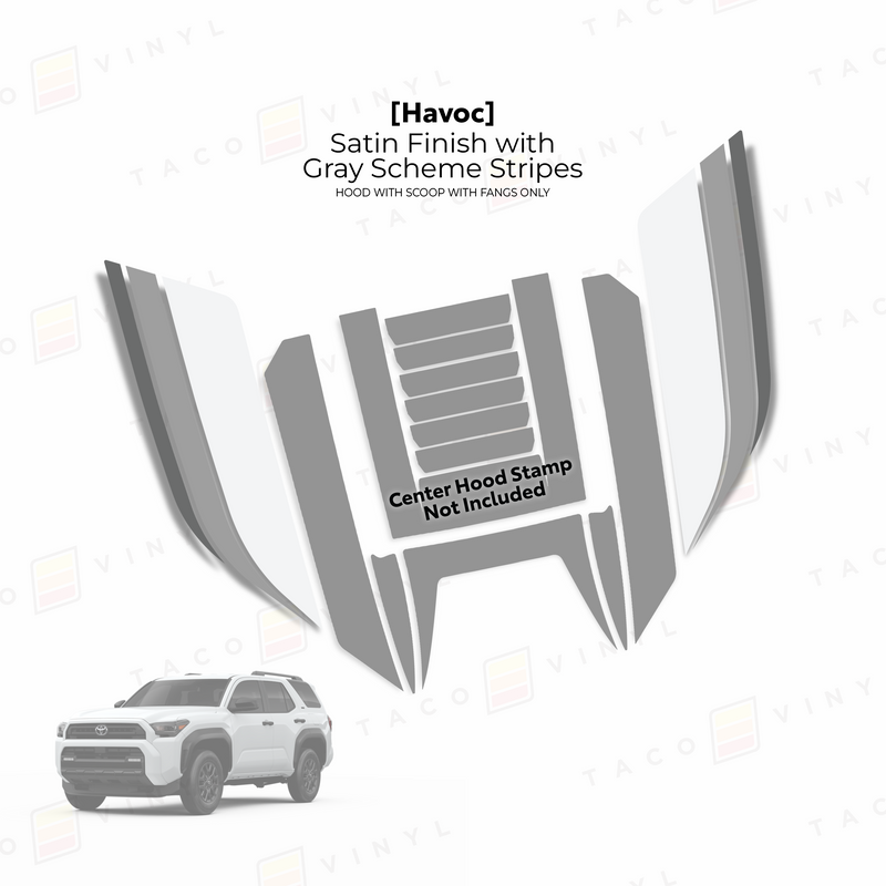 Load image into Gallery viewer, 2025+ 4Runner Havoc Hood Scoop Stamp (W/ Fangs only)
