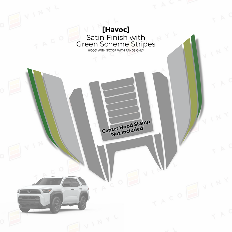 Load image into Gallery viewer, 2025+ 4Runner Havoc Hood Scoop Stamp (W/ Fangs only)
