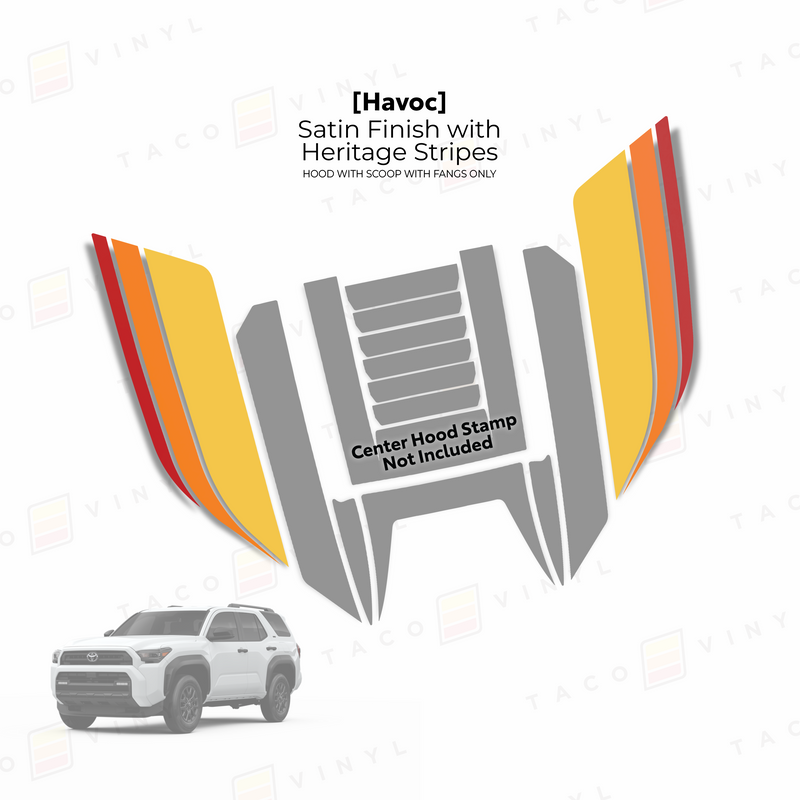 Load image into Gallery viewer, 2025+ 4Runner Havoc Hood Scoop Stamp (W/ Fangs only)
