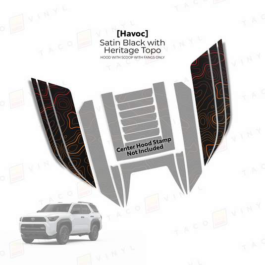2025+ 4Runner Havoc Hood Scoop Stamp (W/ Fangs only)