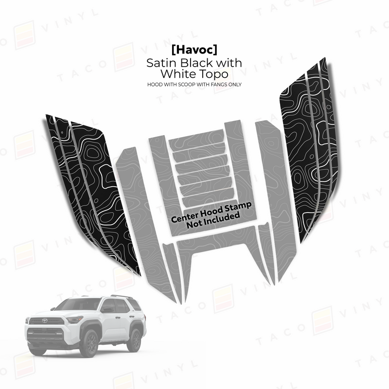 Load image into Gallery viewer, 2025+ 4Runner Havoc Hood Scoop Stamp (W/ Fangs only)
