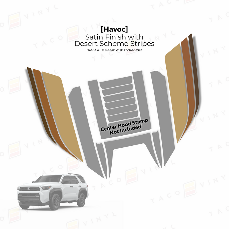 Load image into Gallery viewer, 2025+ 4Runner Havoc Hood Scoop Stamp (W/ Fangs only)
