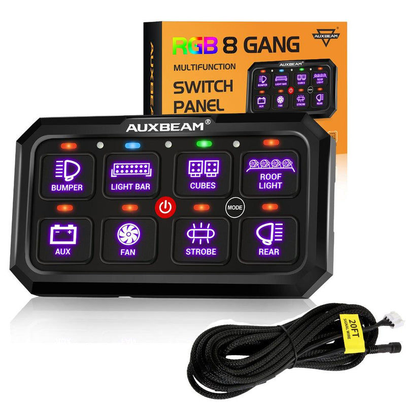 Load image into Gallery viewer, RB80 XL RGB Switch Panel without APP, Toggle/ Momentary/ Pulsed Mode Supported (Two-Sided Outlet)
