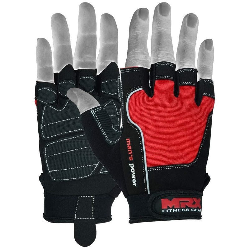 Load image into Gallery viewer, MRX Weight Lifting Amara Leather Gloves Gym Workout Men Women
