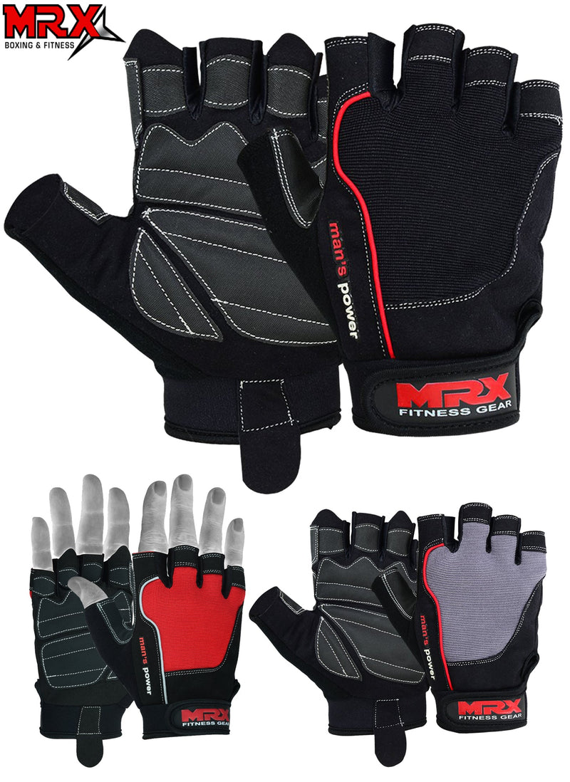 Load image into Gallery viewer, MRX Weight Lifting Amara Leather Gloves Gym Workout Men Women
