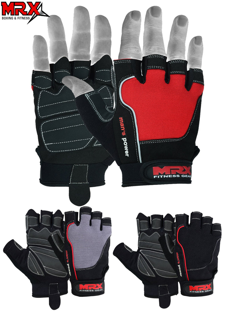 Load image into Gallery viewer, MRX Weight Lifting Amara Leather Gloves Gym Workout Men Women
