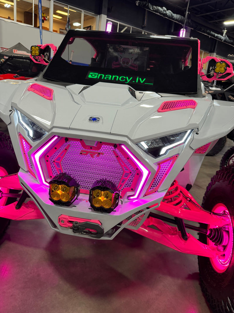 Load image into Gallery viewer, Polaris RZR Pro Series RGBW LED Chasing Fang Lights | App Control &amp; Turn Signal Sync
