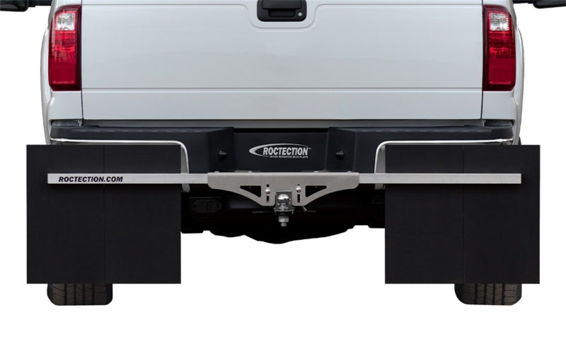Load image into Gallery viewer, Access Rockstar Roctection Universal (Fits Most P/Us &amp; SUVs) 80in. Wide Hitch Mounted Mud Flaps C100001
