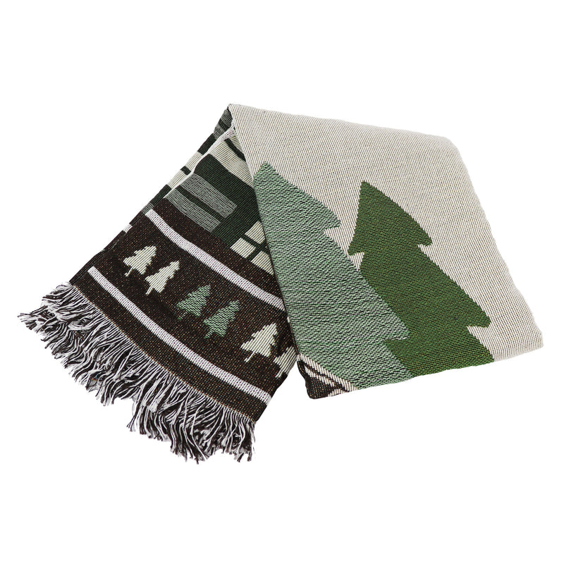 Load image into Gallery viewer, Tapestry Throw 50in x 60in-Cabin
