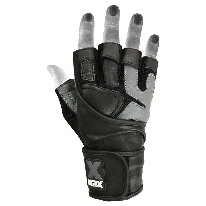 Load image into Gallery viewer, Mrx Men's Weight Lifting Pro Leather Gloves 18 Inches Long Wrist Strap
