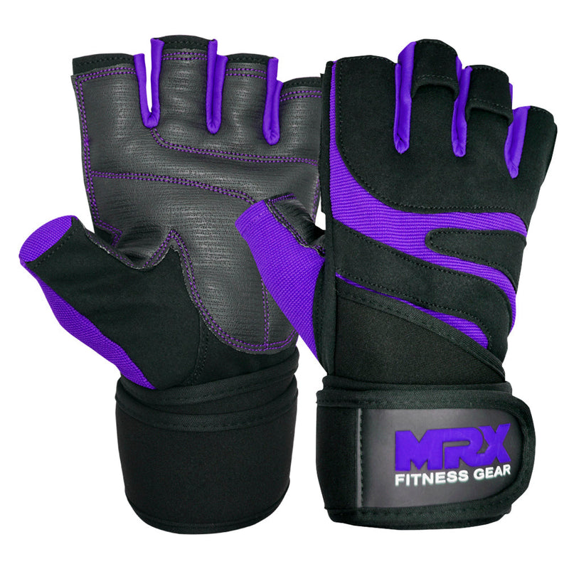 Load image into Gallery viewer, MRX Weight Lifting Gloves Gym Workout Training Bodybuilding Wrist Strap
